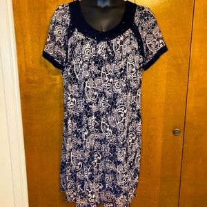 INC Black&Pink Shift Cocktail Dress